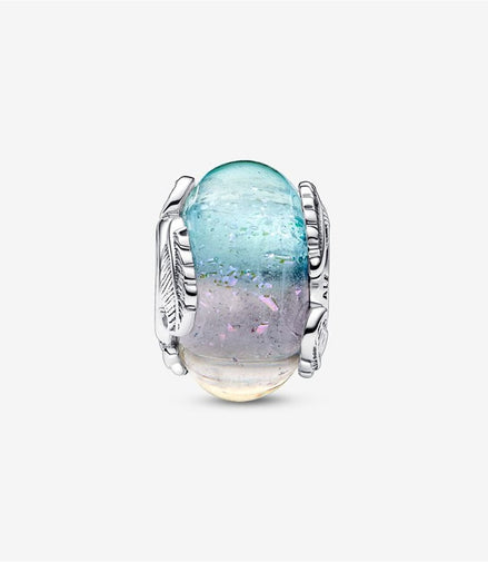 Pandora Moments Multi-Color Murano Glass And Curved Feather Charm