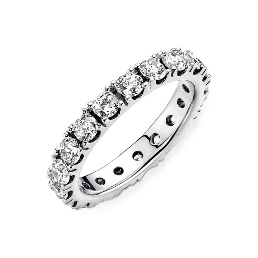 Pandora Sparkling Row Eternity Ring Size 7.5