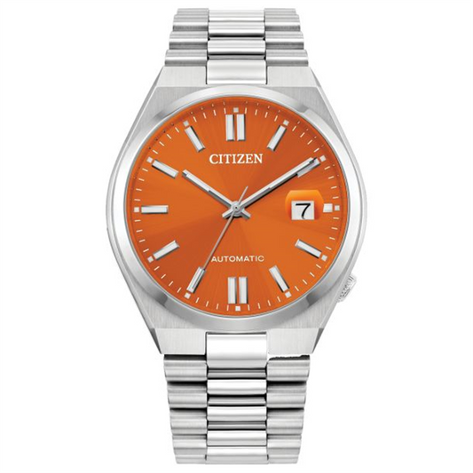 Citizen Tsuyosa Automatic Orange Dial Stainless Steel Watch