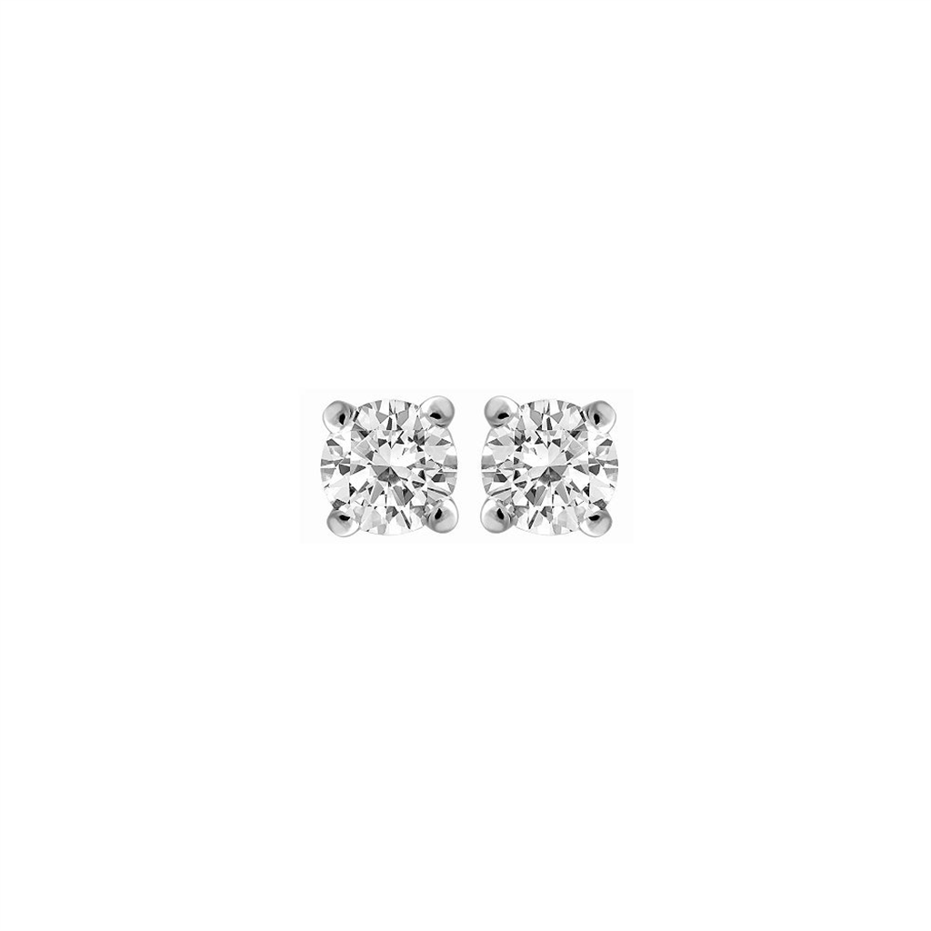 14K White Gold 1.50 CT Diamond Stud Earrings