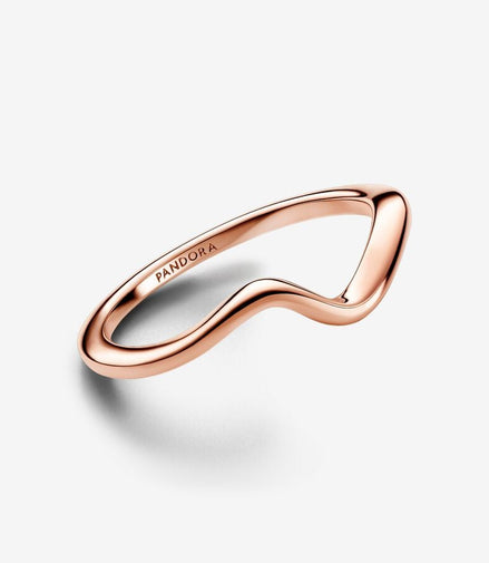 Pandora Timeless Polished Wave Ring Size 6