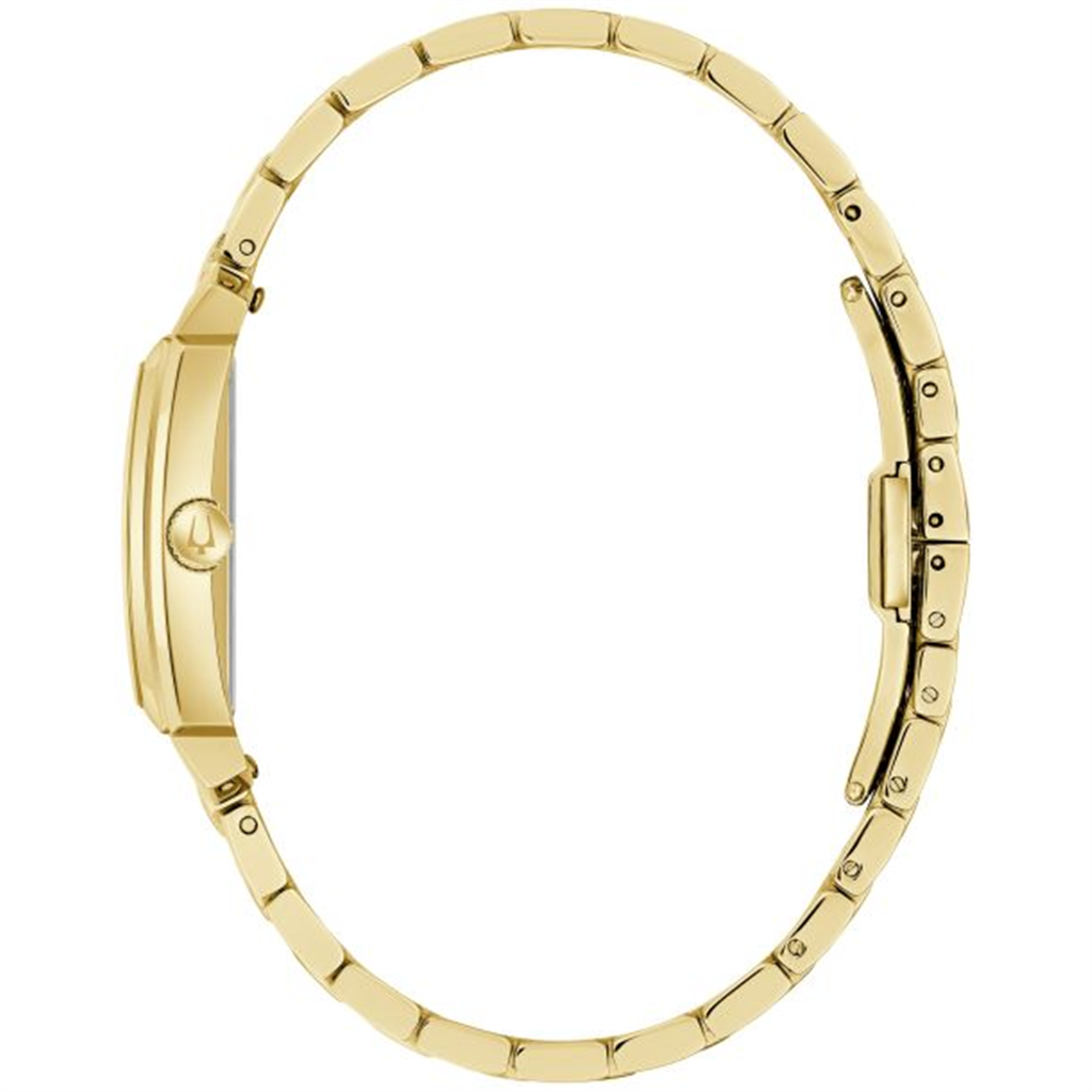 Bulova Women's Sutton White Dial Gold-Tone Bracelet Watch