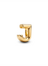 Pandora Letter J Alphabet Gold-Plated Charm