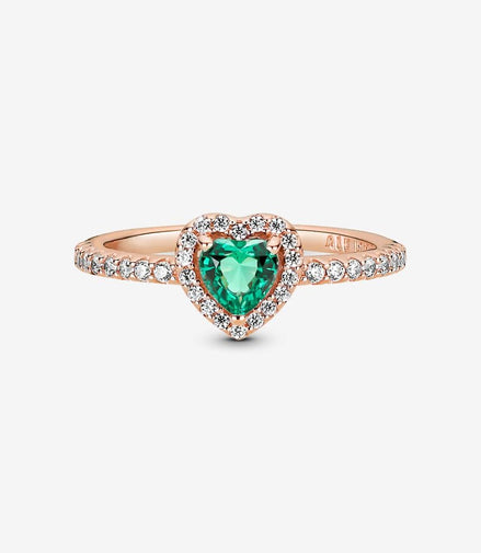 Pandora Timeless Sparkling Elevated Heart Ring Size 6
