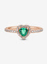 Pandora Timeless Sparkling Elevated Heart Ring Size 7