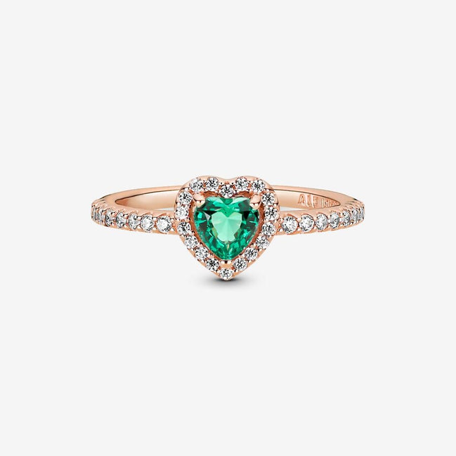 Pandora Timeless Sparkling Elevated Heart Ring Size 7