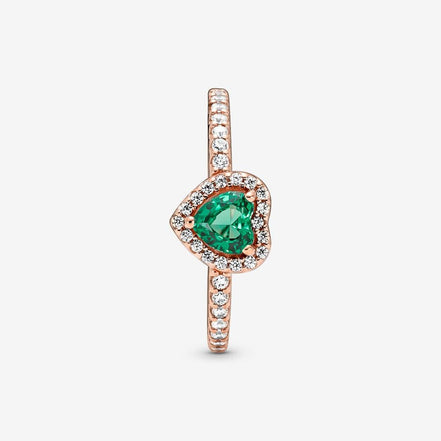 Pandora Timeless Sparkling Elevated Heart Ring Size 7