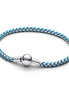 Pandora Moments Blue Cord Snake Chain Bracelet Size 20