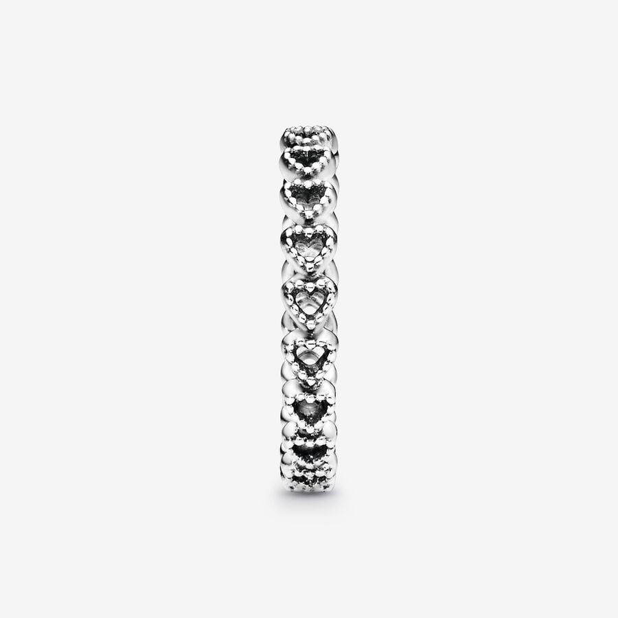 Pandora Moments Band of Hearts Ring Size 8.5