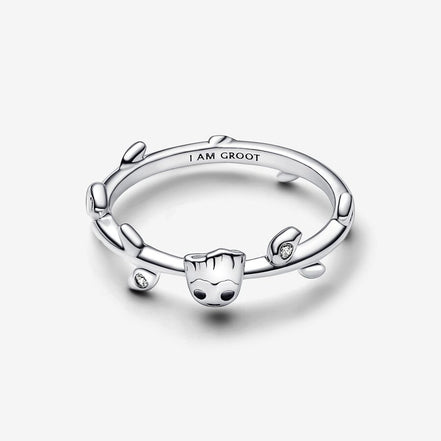 Pandora Marvel Guardians of the Galaxy Groot Leaf Ring Size 6