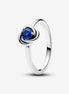Pandora Moments September Princess Blue Eternity Circle Ring Size 6