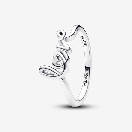 Pandora Moments Handwritten Love Ring Size 7.5