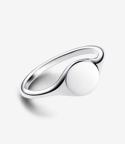 Pandora Moments Engraveable Signet Ring Size 8.5