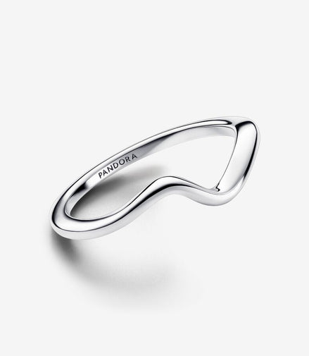 Pandora Timeless Polished Wave Ring Size 6