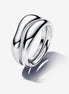 Pandora Essence Organically Shaped Stacking Rings Size 7.5
