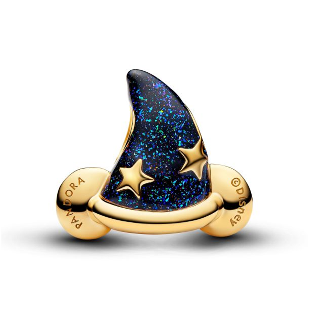 Pandora Disney Mickey Mouse Sorcerer's Hat Gold-Plated Charm
