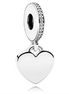 Pandora Moments Engravable Heart Dangle Charm