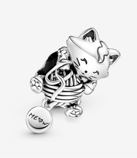Pandora Moments Kitten And Yarn Ball Charm