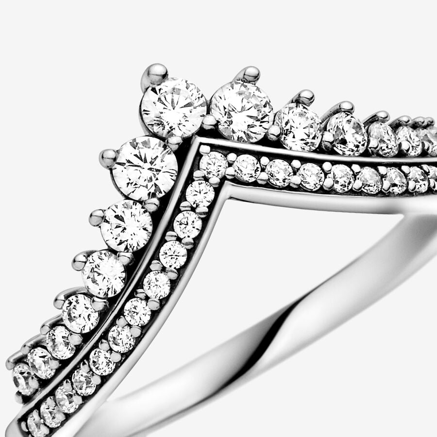 Pandora Timeless Princess Wishbone Ring Size 8.5