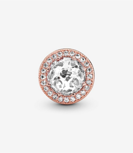 Pandora Moments Clear Radiant Hearts Charm