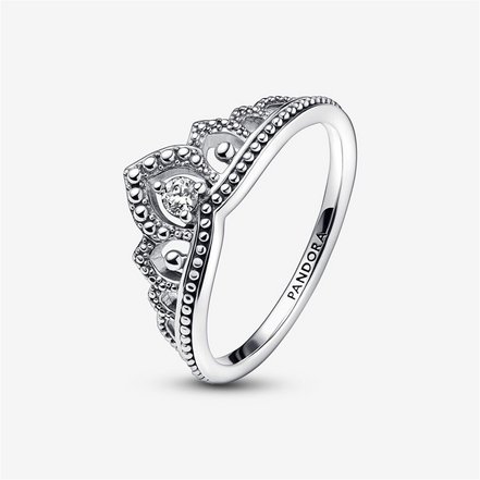 Pandora Timeless Regal Beaded Tiara Ring Size 6