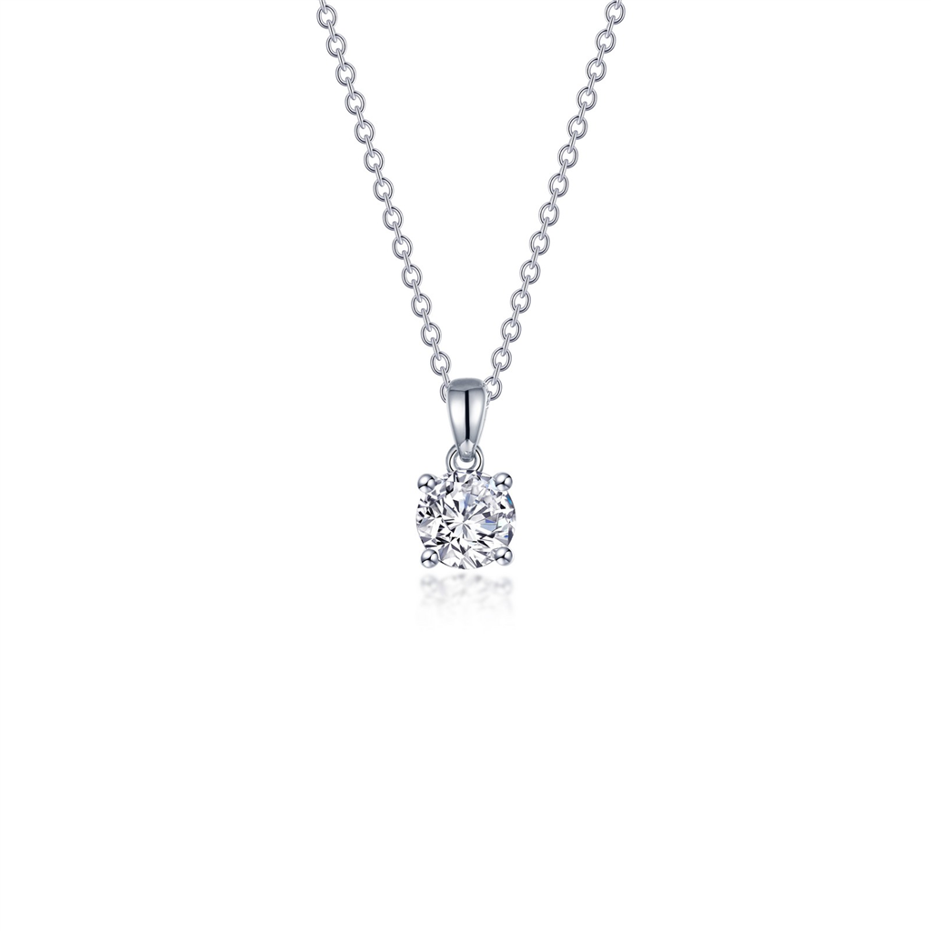 Lafonn 0.50 CTW Simulated Diamond 4 Prong Round Solitaire Necklace