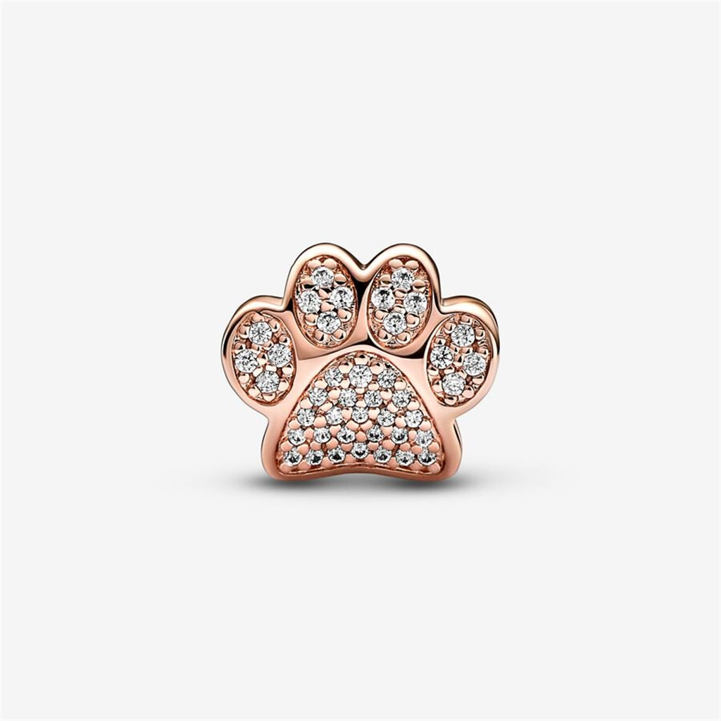 Pandora Moments Sparkling Paw Print Charm