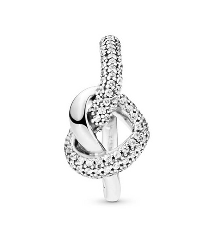 Pandora Moments Knotted Heart Ring Size 7