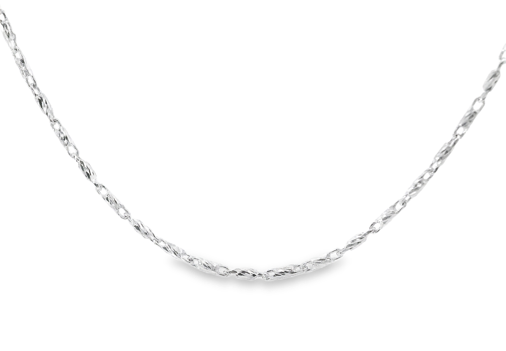 Oro Alexander 14K White Gold 9mm Adjustable Chain