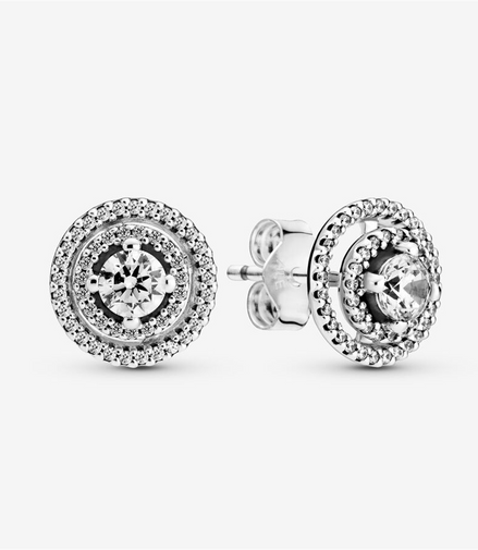 Pandora Moments Sparkling Double Halo Stud Earrings