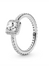 Pandora Timeless Square Sparkle Halo Ring Size 4.5