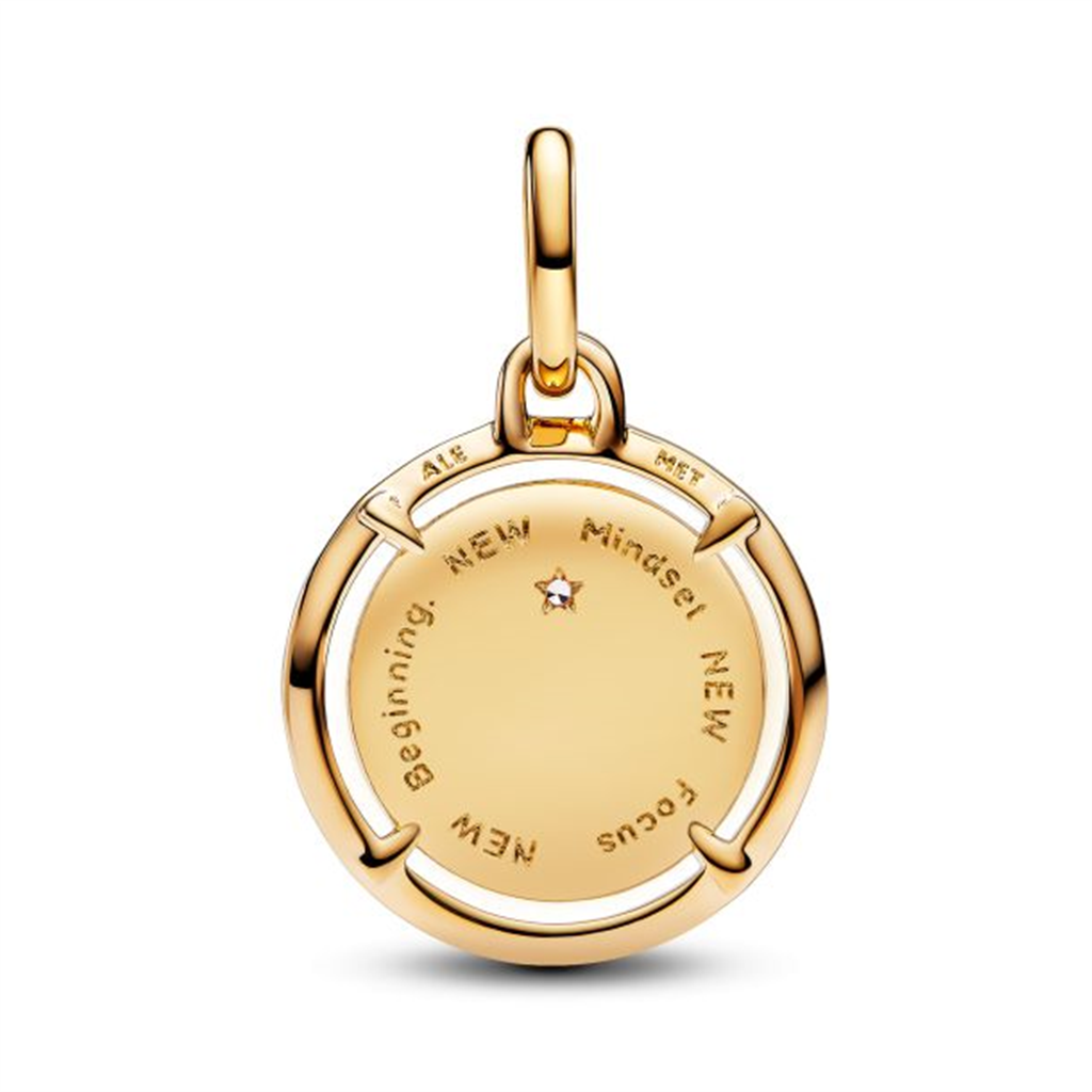 Pandora ME/Moments Scarab Beetle Gold-Plated Medallion Charm