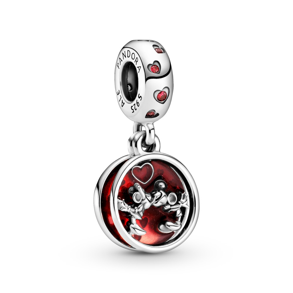 Pandora Disney Mickey Mouse & Minnie Mouse Love and Kisses Dangle Charm