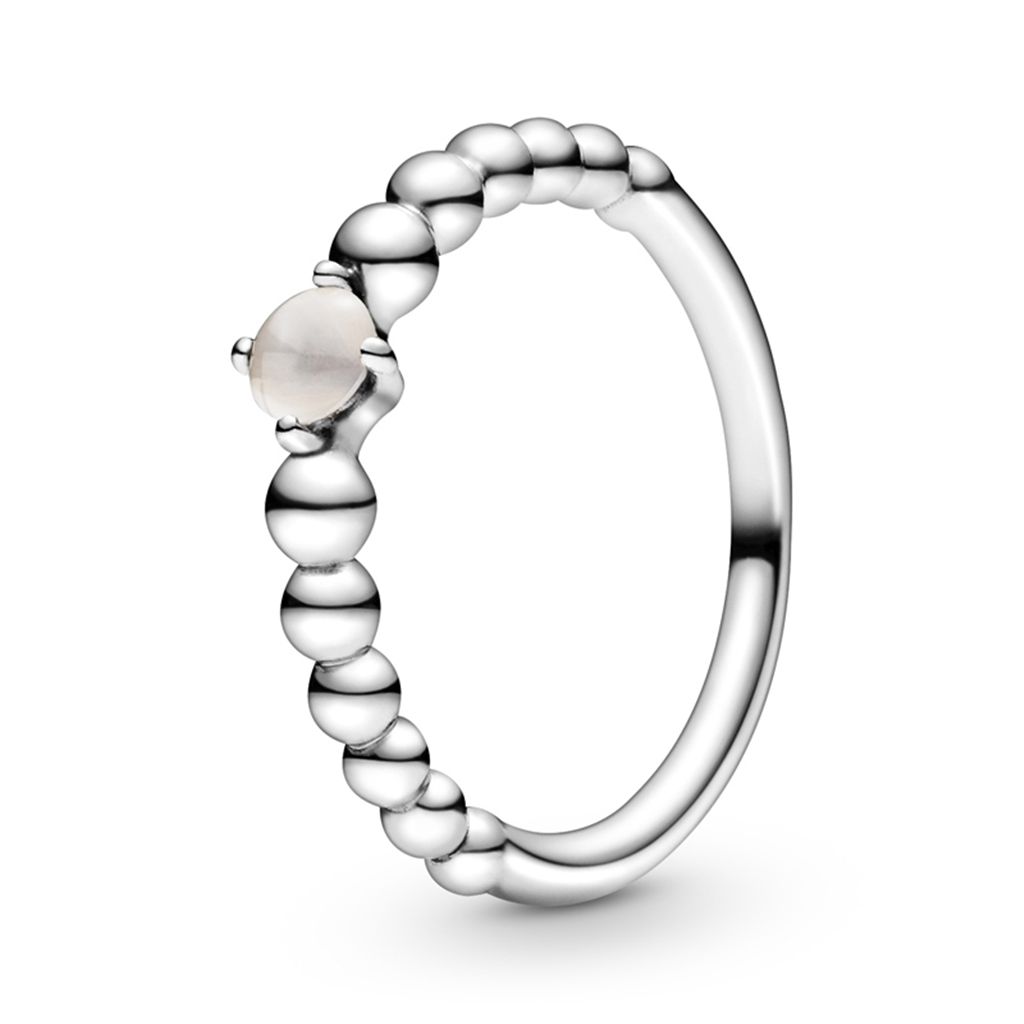Pandora Moments June Misty Rose Beaded Ring Size 5