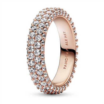 Pandora Timeless Pavé Double-Row Ring Size 6