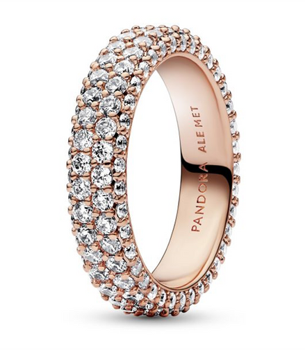 Pandora Timeless Pavé Double-Row Ring Size 7