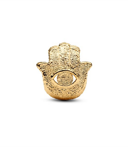 Pandora Textured Hamsa Hand Gold-Plated Mini Charm