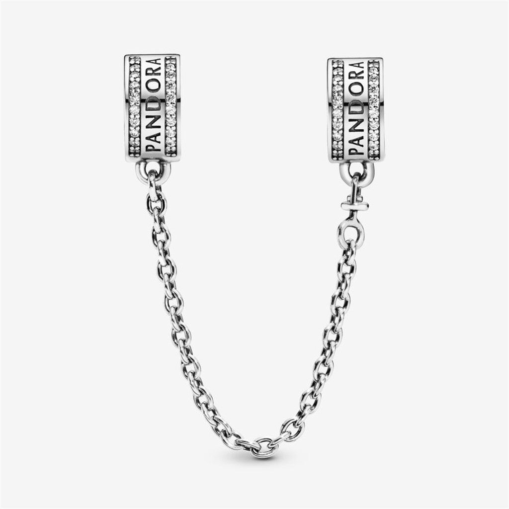 Pandora Logo Safety Chain Clip Charm