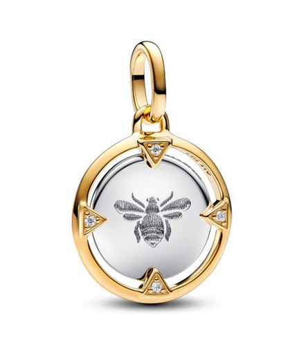 Pandora ME/Moments Bee Gold-Plated Medallion Charm