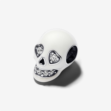 Pandora Moments Glow-In-The-dark Sparkling Skull Charm