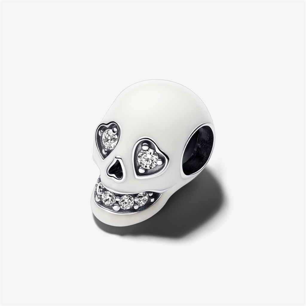 Pandora Moments Glow-In-The-dark Sparkling Skull Charm
