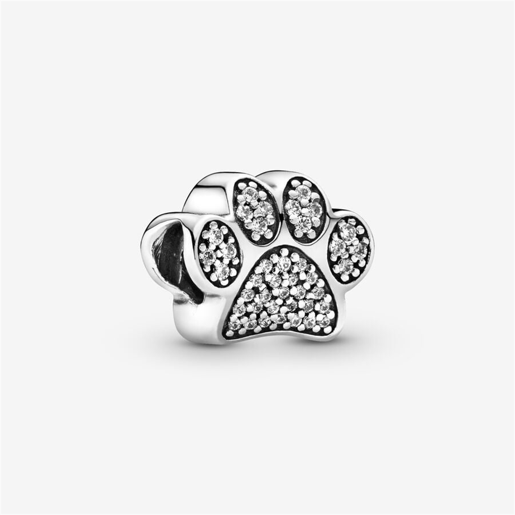 Pandora Moments Sparkling Silver Paw Charm