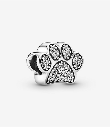 Pandora Moments Sparkling Silver Pet Paw Charm