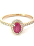 Oval Ruby Ring