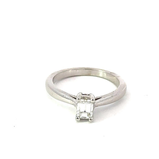 Emerald Cut .50ct Diamond Engagement Ring