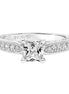 Artcarved 14K White Gold Diamond Semi-mount Engagement Ring
