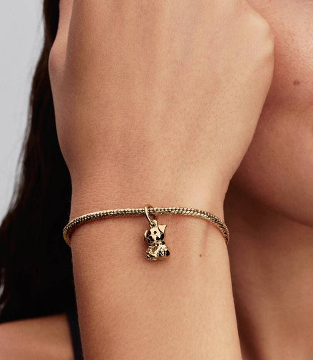 14K Gold Plated Labraodor Dog Dangle Charm