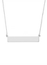 Sterling Silver Engravable 18" Bar Necklace