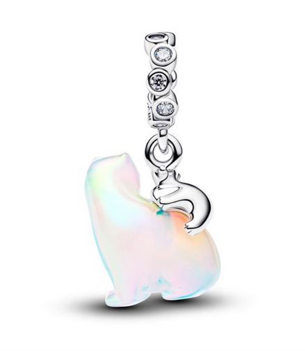 Pandora Polar Bear Mother & Cub Dangle Charm