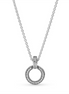 Pandora Signature Double Circle Pendant & Necklace 45 cm
